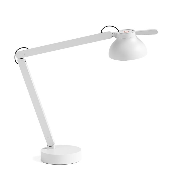 PC Double Arm with Base - white