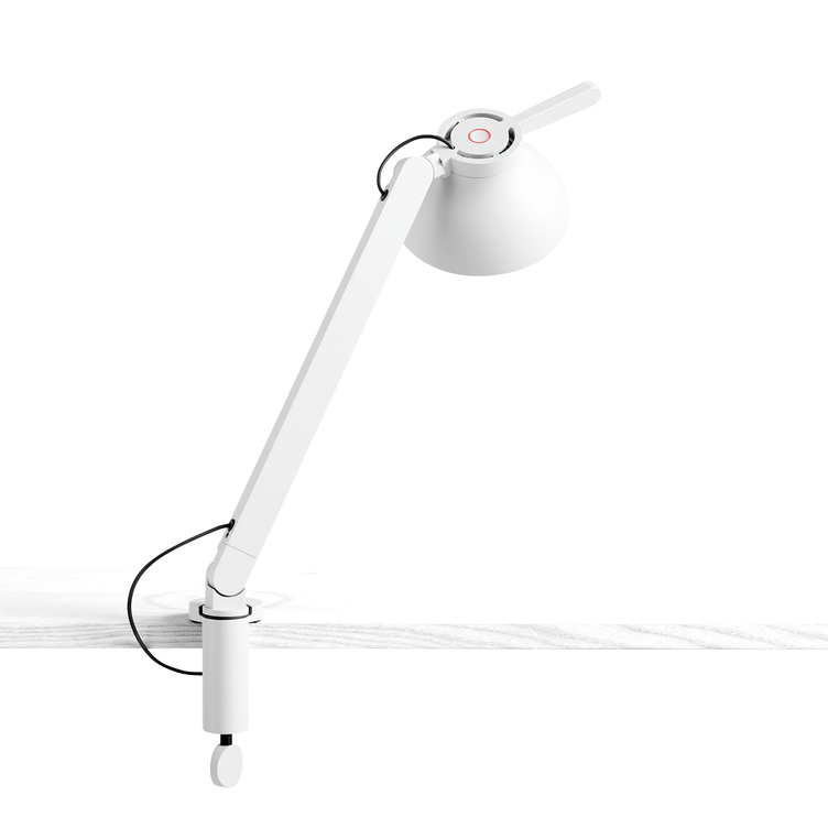 PC Single Arm with Clamp - white