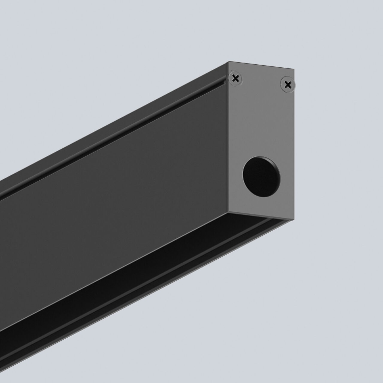 MTS 48V surface-mounted track 2m – black