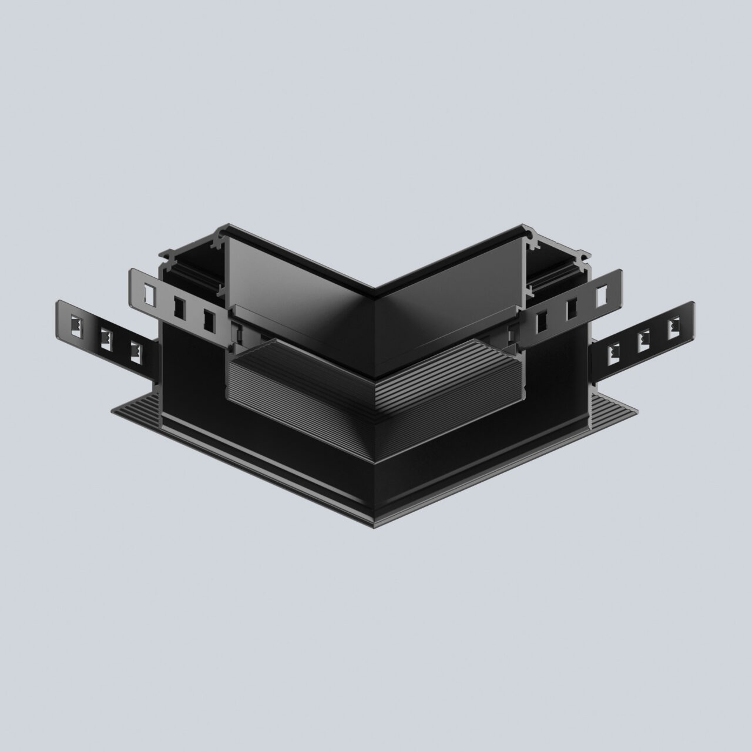 MTS 48V Recessed L-Connector horizontal – black