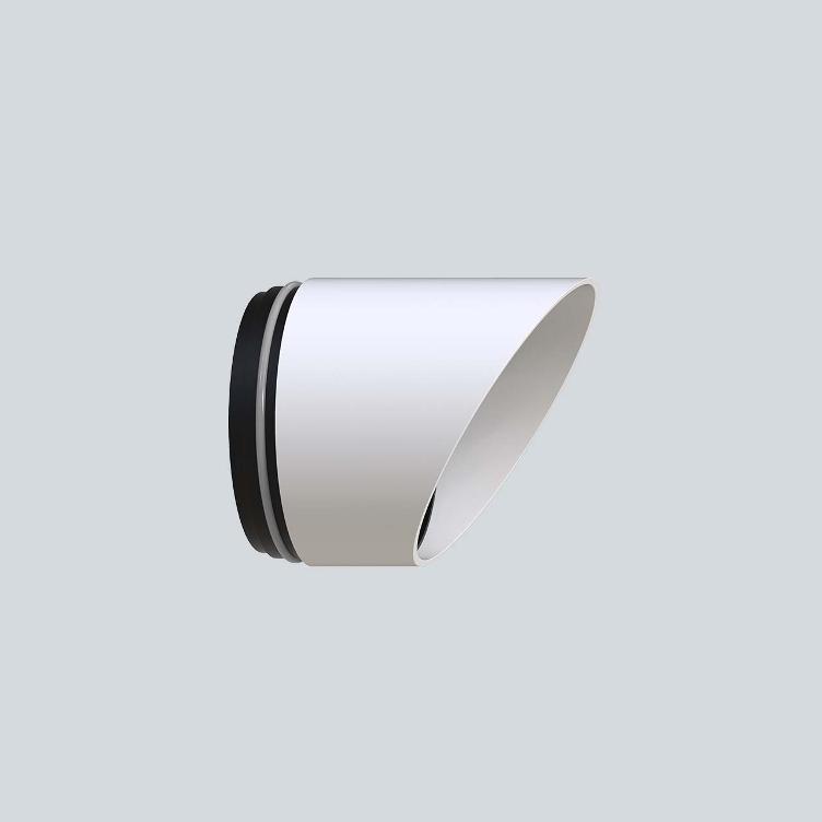SEVENTIES Shutter asymmetric - white