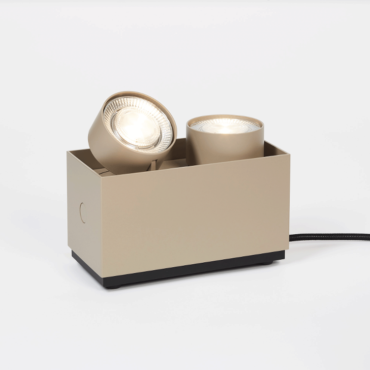 WI 4.0 `parkett` Bodenleuchte - beige